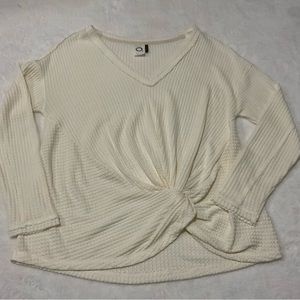 Akemi & Kin Anthropologie Waffle Knit Top Size S